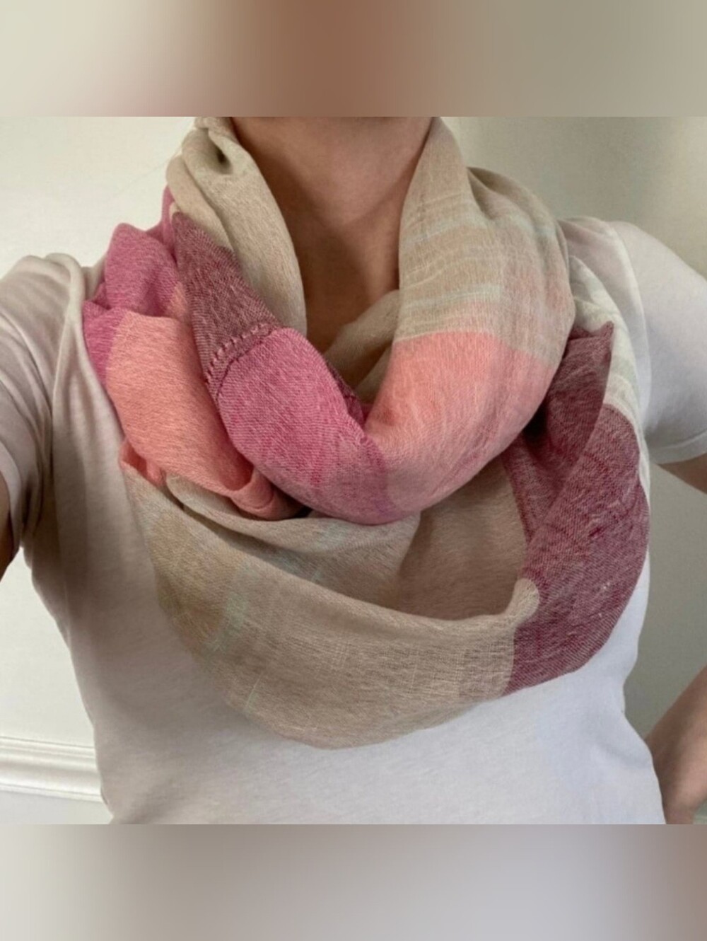 Striped Infinity Scarf